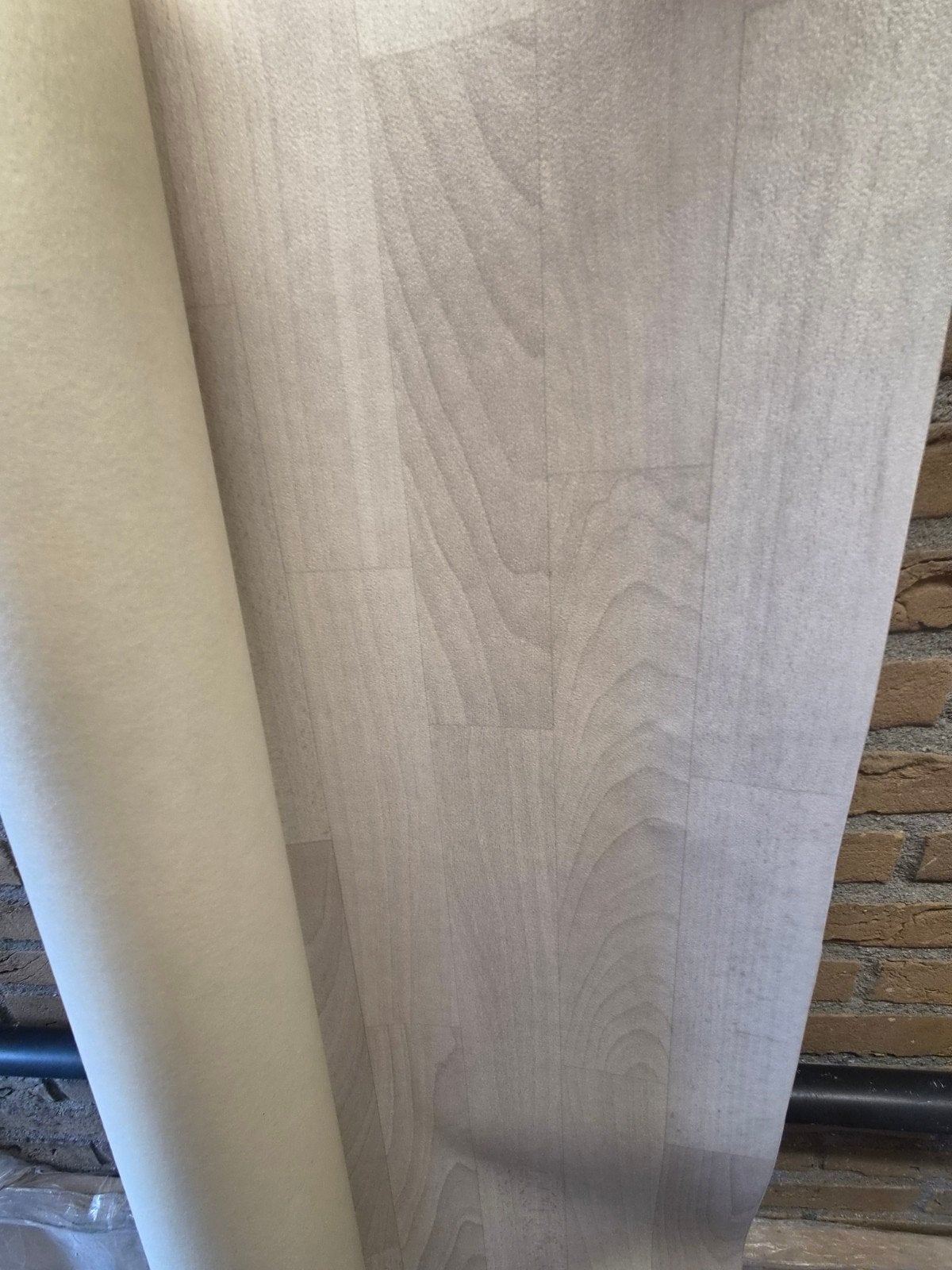 Vinyl vloer (zeil] stuk 1,50 x 2 meter, Ophalen, Beige, Nieuw, Minder dan 5 m²