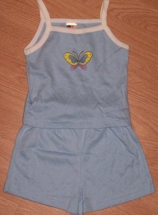 Blauwe Gymboree shortama maat 110 *NIEUW* (3808), Nacht- of Onderkleding, Meisje, Gymboree, Nieuw