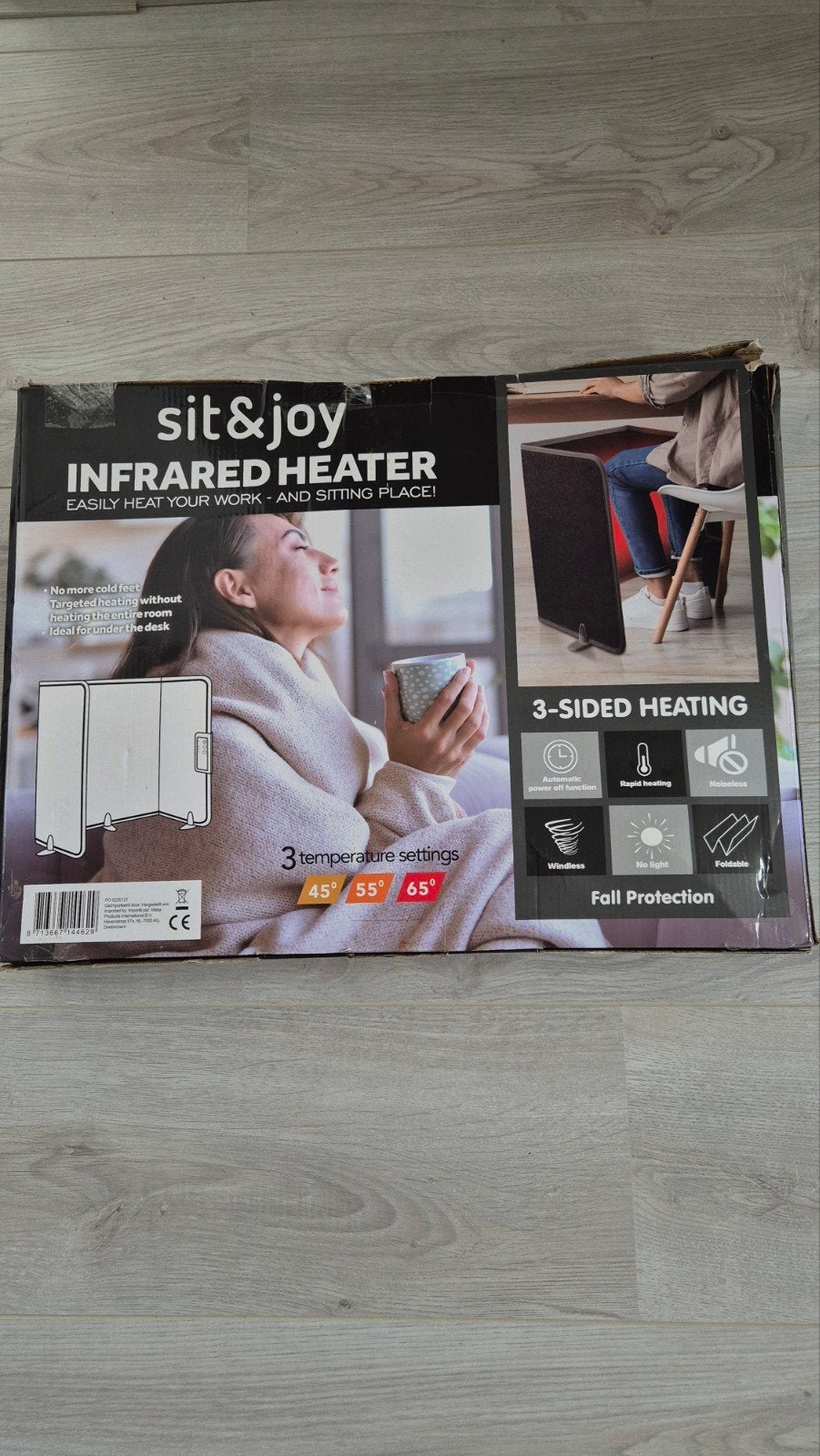 bureau verwarming, nieuw Sit & Joy Infrarood Kachel - 3-zijd, 30 tot 80 cm, Ophalen of Verzenden, 60 tot 150 cm, 800 watt of meer