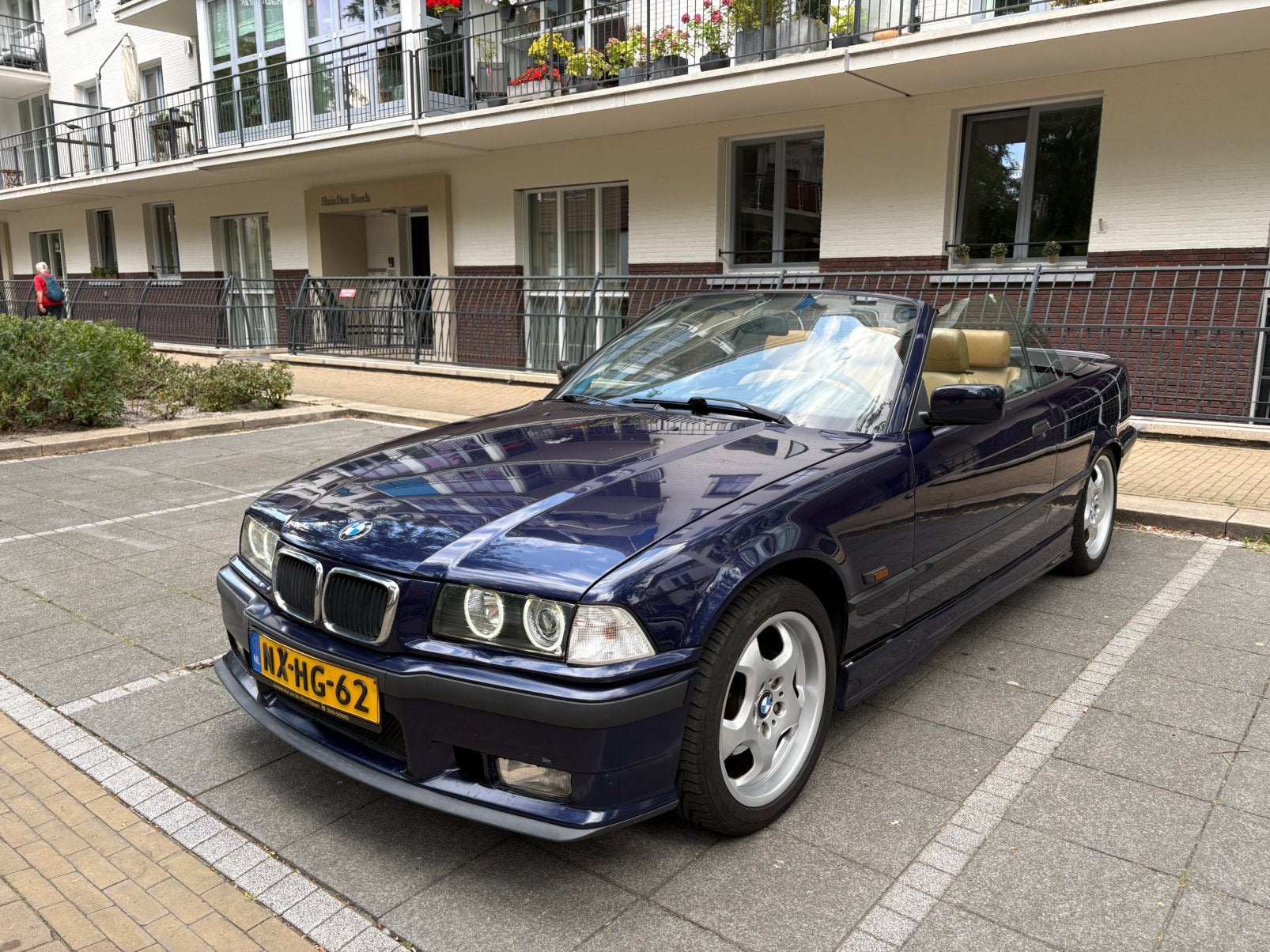 BMW 3-Serie 2.0 I 320 Cabriolet AUT 1996 Blauw unieke, Auto's, BMW, Automaat, Achterwielaandrijving, 1575 kg, Blauw