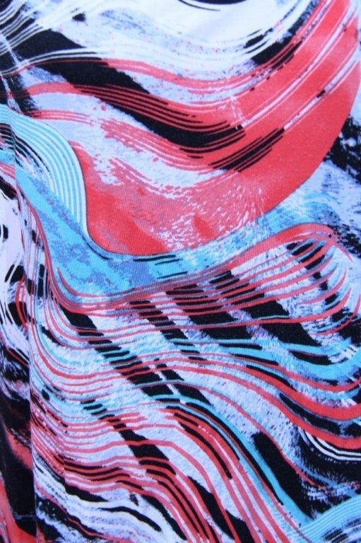 T-Shirt blauw/ rood/ zwart Magna mt XXL Vaste prijs, Blauw, Shirt of Top, Ophalen of Verzenden, Magna