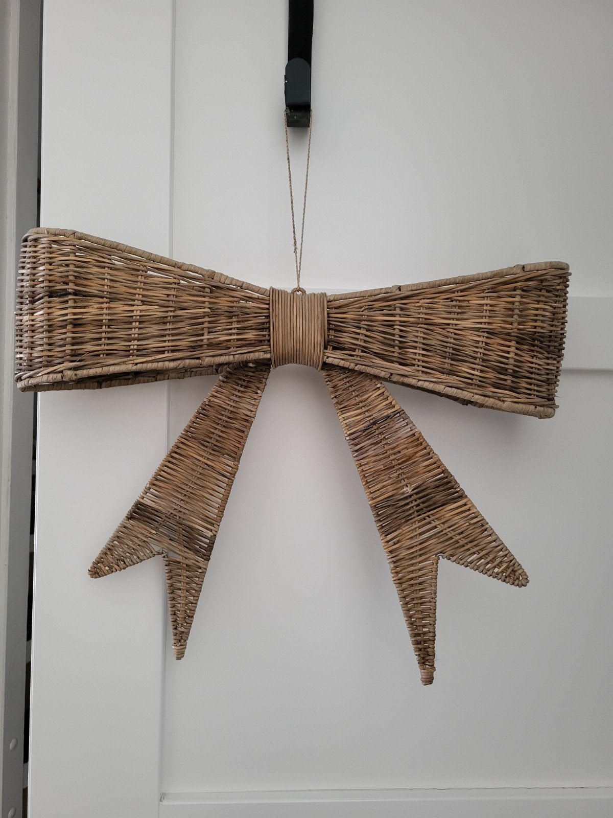 Grote rotan strik Riviera Maison - wanddecoratie/kerstboom, Ophalen, Natuurlijk materiaal, Bruin, Landelijk