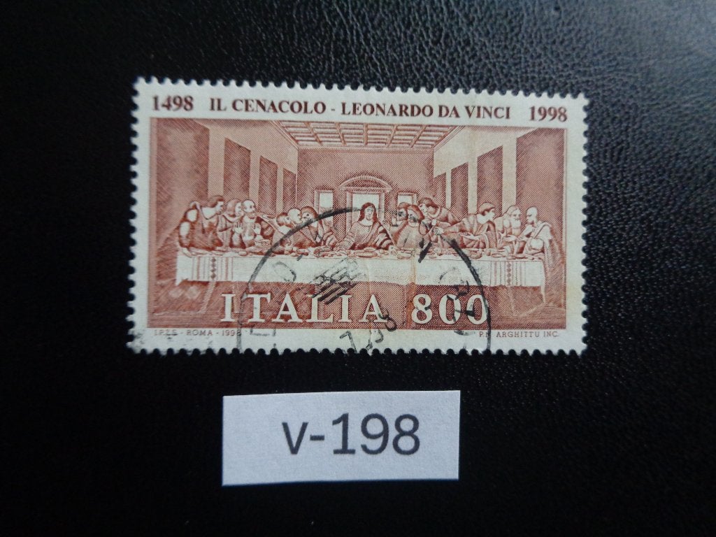 italie - het laatse avondmaal 1998 (v-198), Postzegels en Munten, Ophalen of Verzenden, Gestempeld