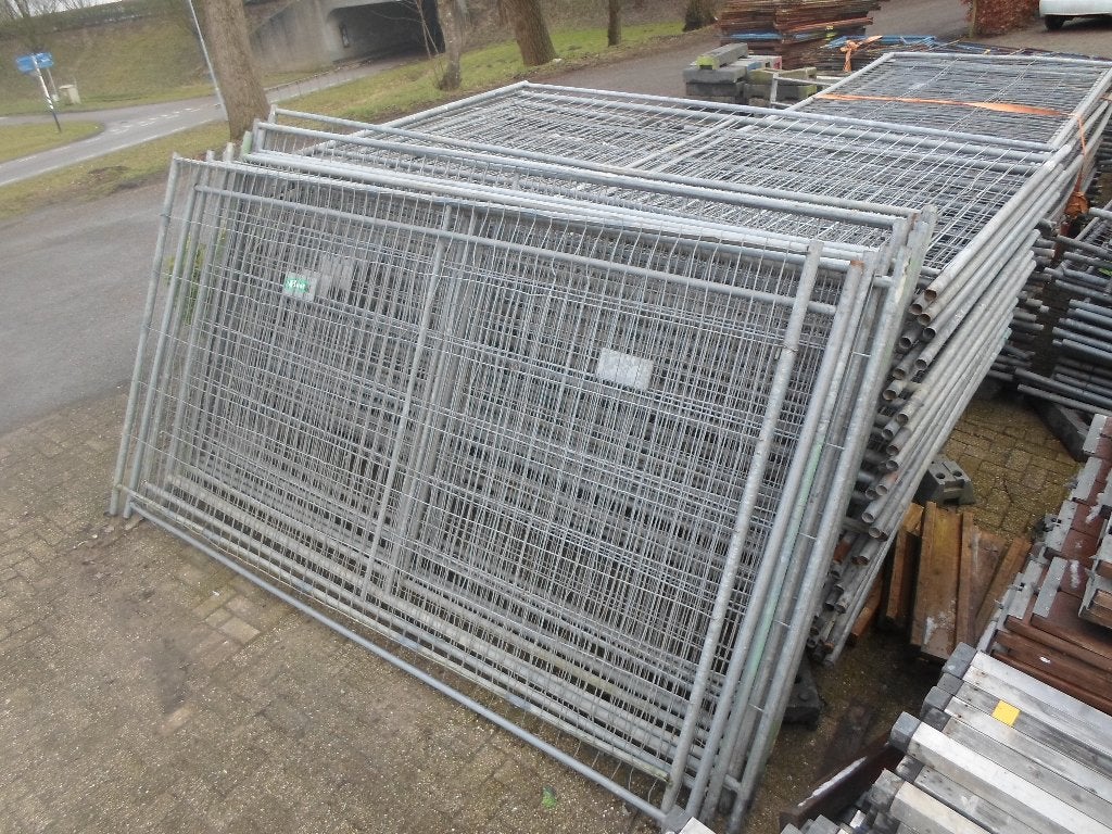 Bouwhekken bouwhek bouw hekken bouw afzetting bouw afzetting, Tuin en Terras, Tuinhekken en Hekwerk, Ophalen, Gebruikt, IJzer