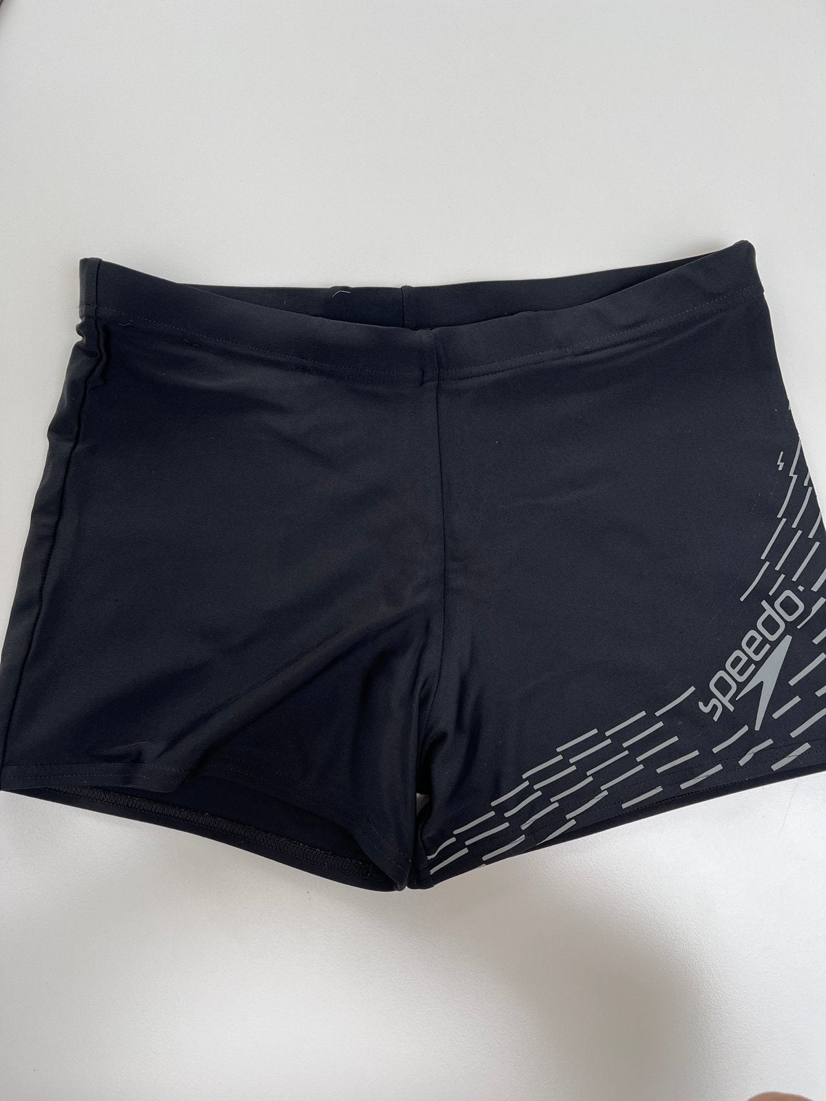 Speedo Zwemshort Zwart met Grijs Logo S, Ophalen of Verzenden, Maat 46 (S) of kleiner, Zwart, Zwemshort