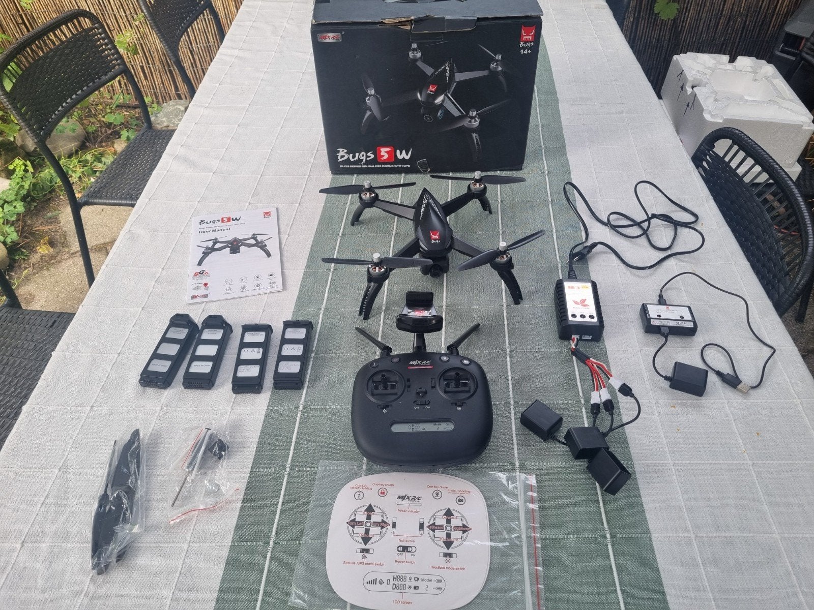 MJx Bugs 5W Drone met 1080P Camera en 3 Extra Accu's, Ophalen