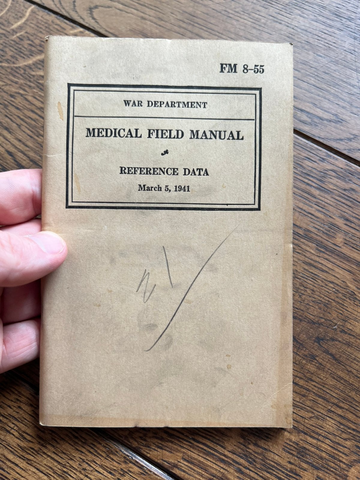 WO2 Amerikaans medic hospik voorschrift reference data, Verzamelen, Amerika, Verzenden, Boek of Tijdschrift