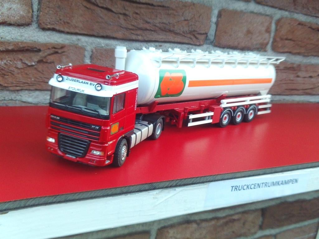 Tekno  Daf  XF  met  Bulktrailer  van  Zijderlaan., Hobby en Vrije tijd, Modelauto's | 1:50, Ophalen of Verzenden, Nieuw, Bus of Vrachtwagen