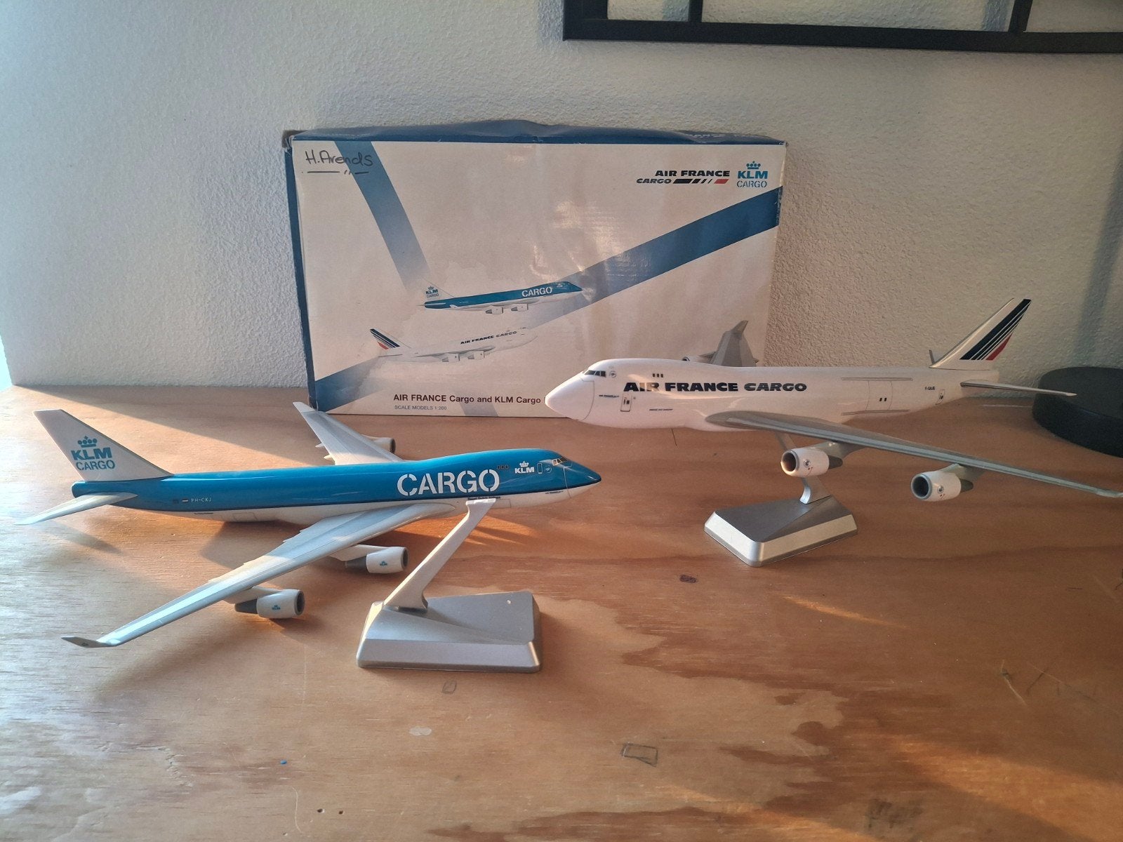 KLM Cargo & Air France Cargo modellen 1:200 (2-in-1, Overige merken, Ophalen of Verzenden, Vliegtuig, Gebruikt