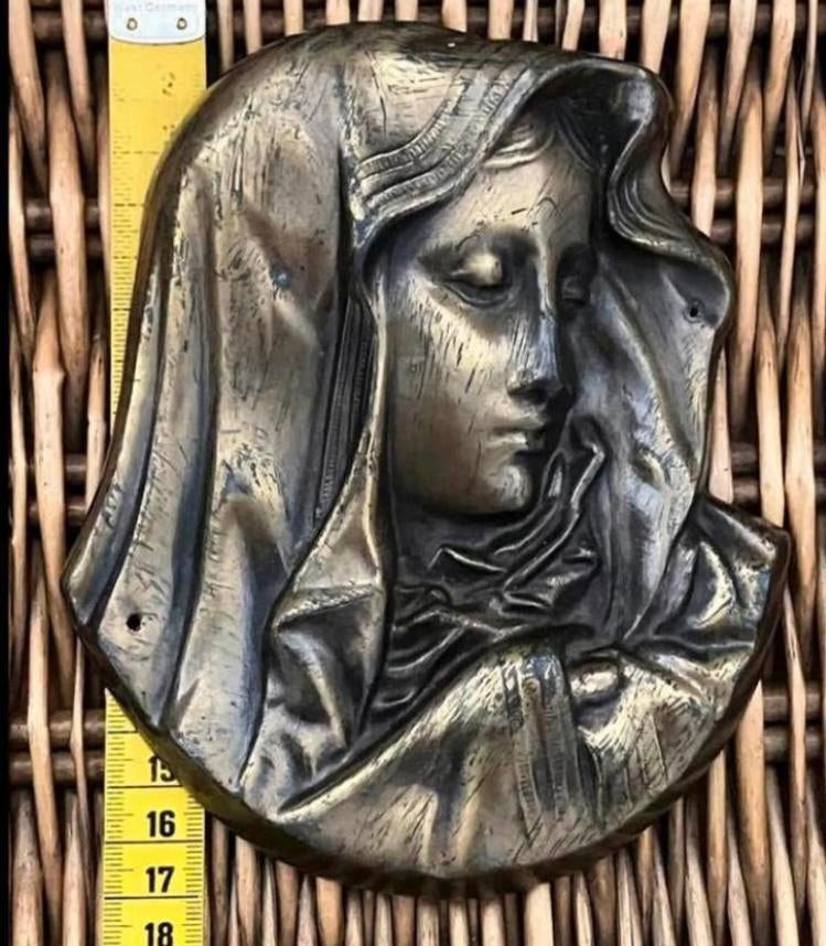 Onze Lieve Vrouwe.. antiek plaquette, mooi !, Ophalen of Verzenden