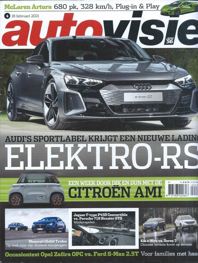 Autovisie 4 2021 : Jaguar F-type Convertible - Porsche 718, Ophalen of Verzenden, Gelezen, Algemeen