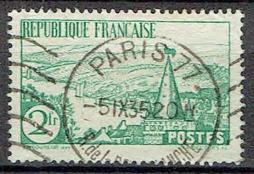 Frankrijk 1935 Parijs, Verzenden, Gestempeld, Plaats of Gebouw