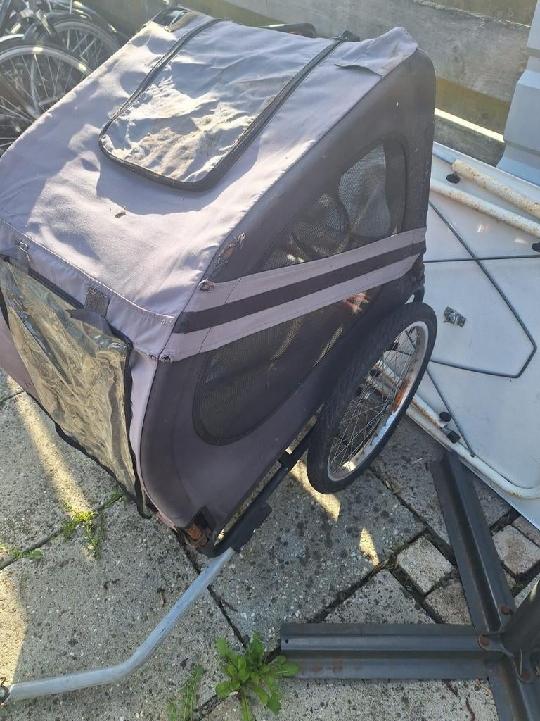 Gebruikte fietskar voor hond of bagage, Fietsen en Brommers, Gebruikt, Opvouwbaar, 20 tot 40 kg, Ophalen of Verzenden