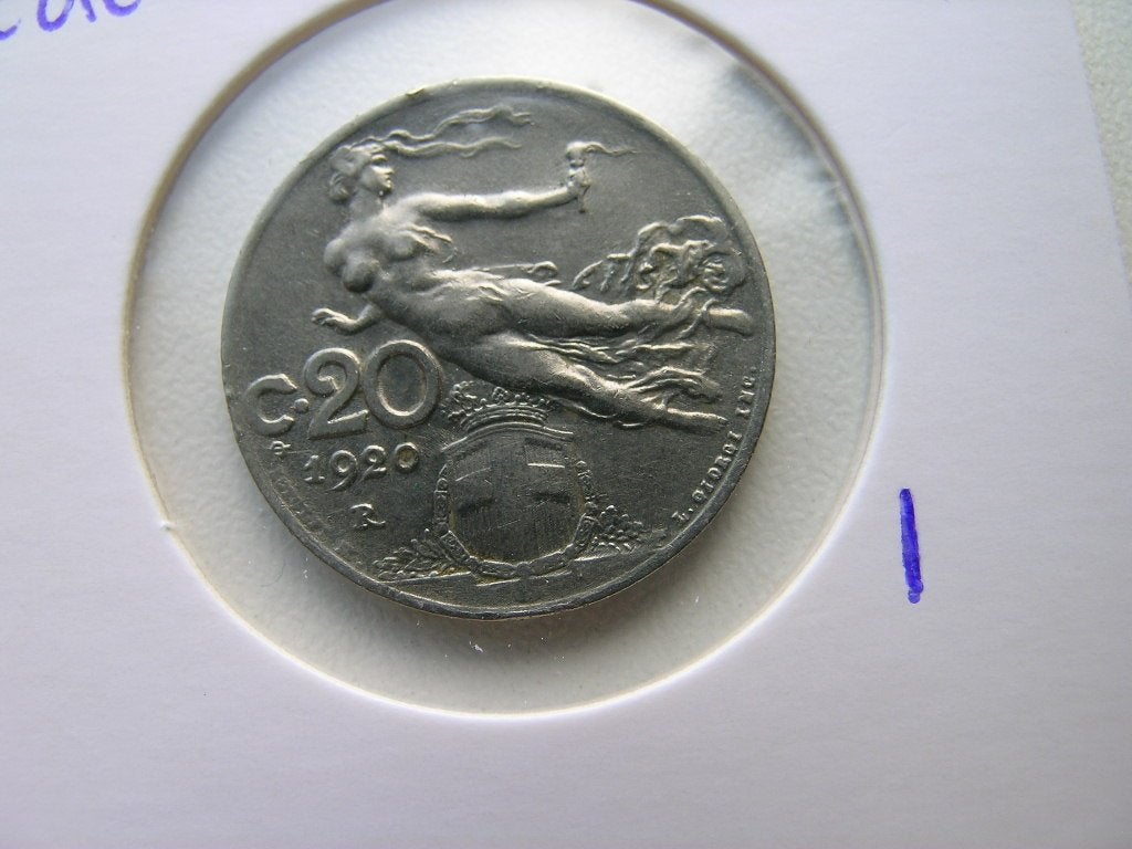 20 Centesimi 1920 Italie, Postzegels en Munten, Munten | Europa | Niet-Euromunten, Ophalen of Verzenden, Italië, Losse munt