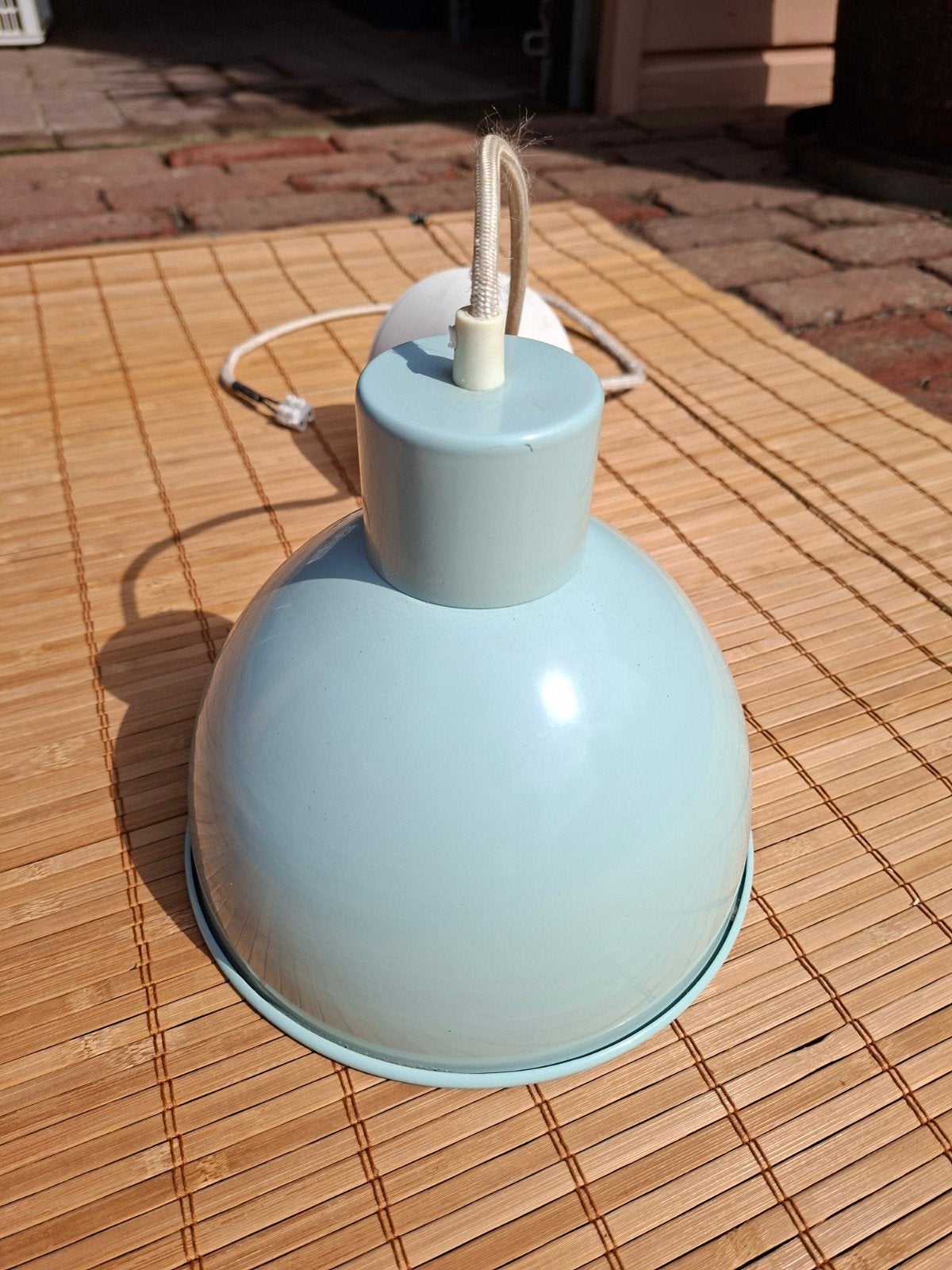 hanglamp pastelkleur, Ophalen of Verzenden, Zo goed als nieuw, Metaal, E27 (groot)