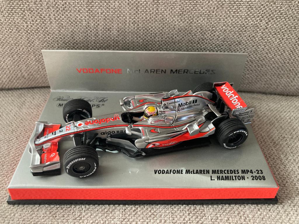 ✅ Lewis Hamilton 1:43 2008 Mclaren Mercedes MP4-23 F1, Ophalen of Verzenden, Nieuw, Formule 1