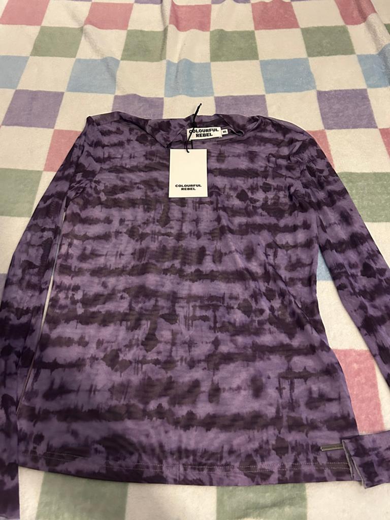 Colourful Rebel truitje mesh paars, maat XL, Paars, Maat 46/48 (XL) of groter, Nieuw, Ophalen of Verzenden