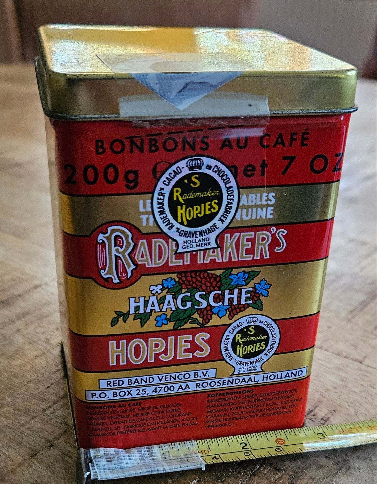 Haagsche Hopjes blik Rademakers vintage, 1 van de laatsten!, Ophalen of Verzenden, Zo goed als nieuw, Overige