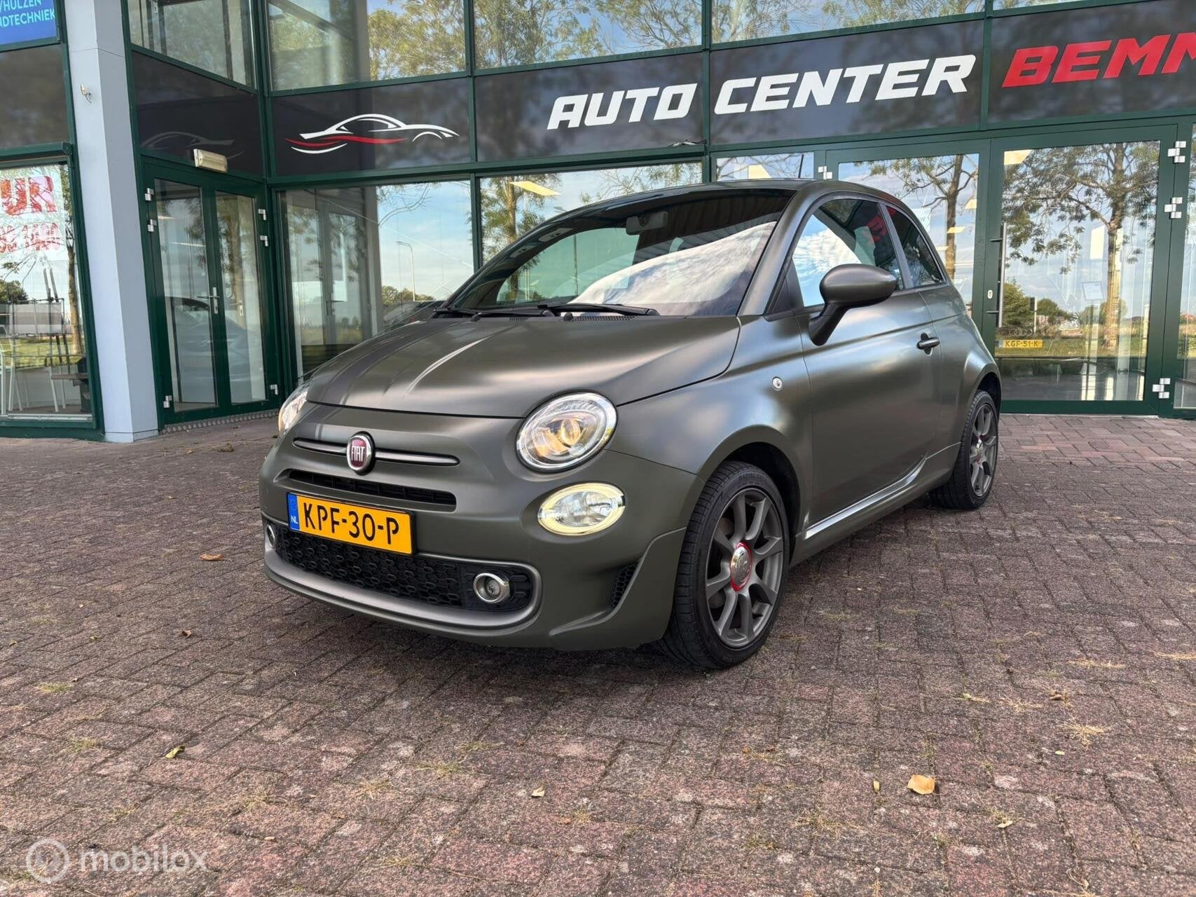 Fiat 500 1.2 Aut Abarth uitvoering Origineel kleur, Auto's, Gebruikt, 4 cilinders, Parkeersensor, 4 stoelen