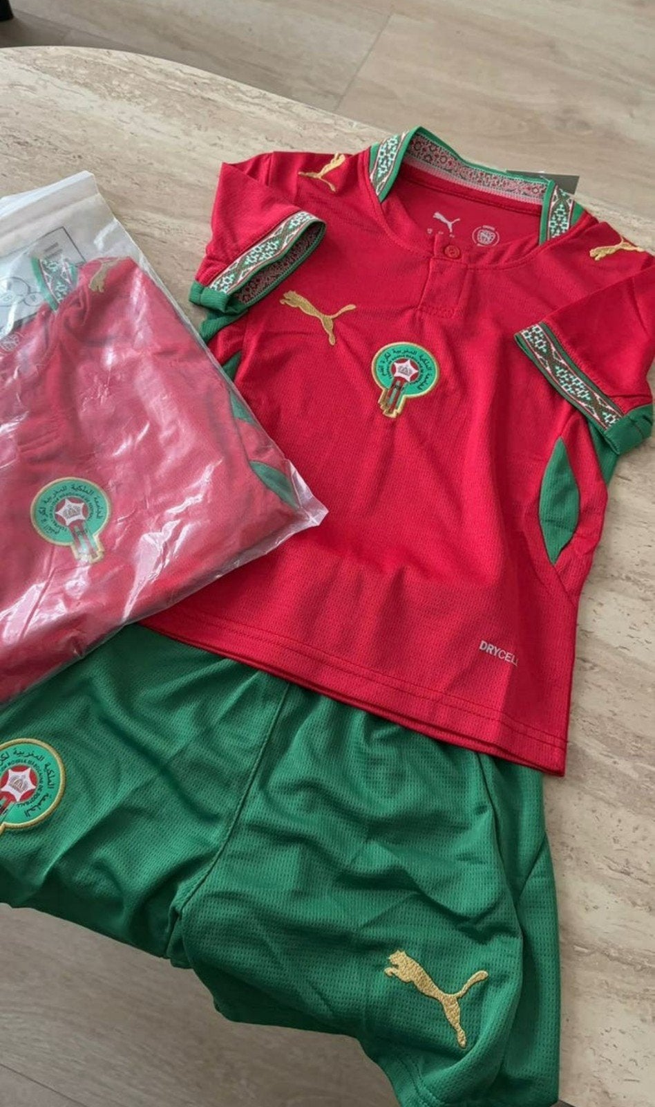 Marokko wk voetbal 2026 kids thuis tenue !!, Kinderen en Baby's, Kinderkleding | Maat 128, Ophalen of Verzenden, Nieuw, Jongen of Meisje