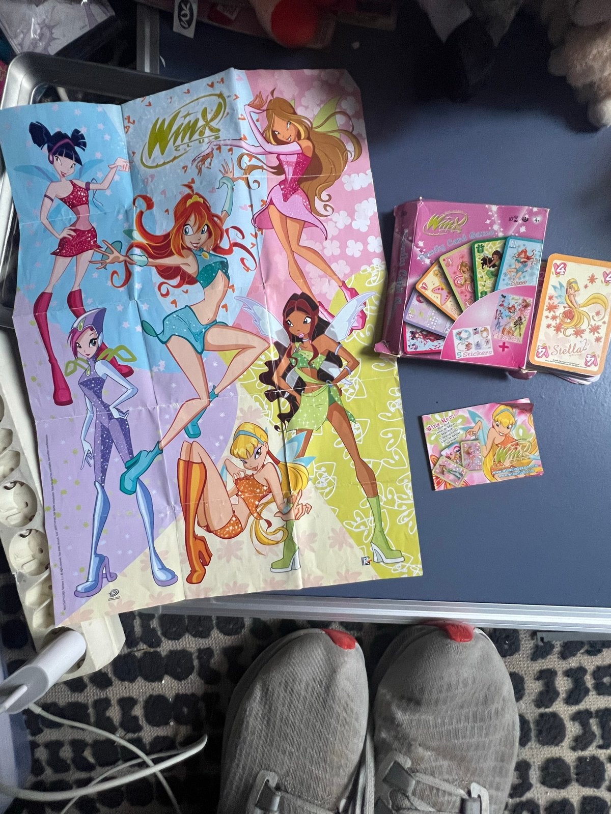 Winx Club kaartspel met poster (mist 3 kaarten), Een of twee spelers, Ophalen of Verzenden, Gebruikt