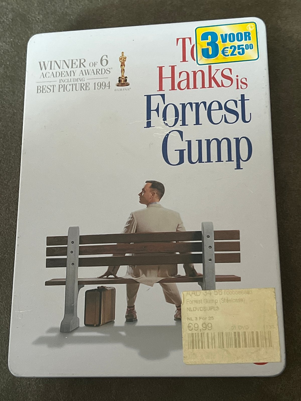 Forrest Gump Steelbook DVD - steelbook, DVD, Waargebeurd drama, Nederlands, Ophalen of Verzenden, Vanaf 12 jaar