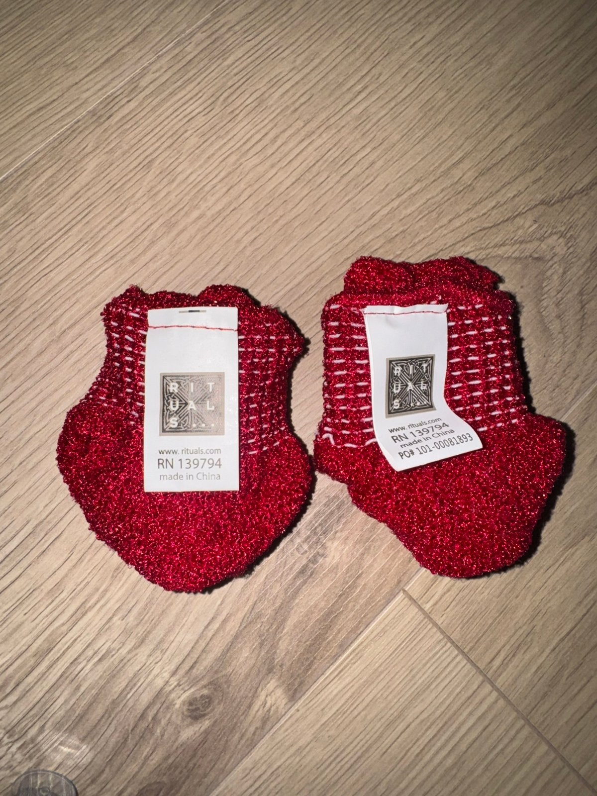 Rituals Scrub Handschoenen - Nieuw, Ophalen of Verzenden, Nieuw, Bad & Douche