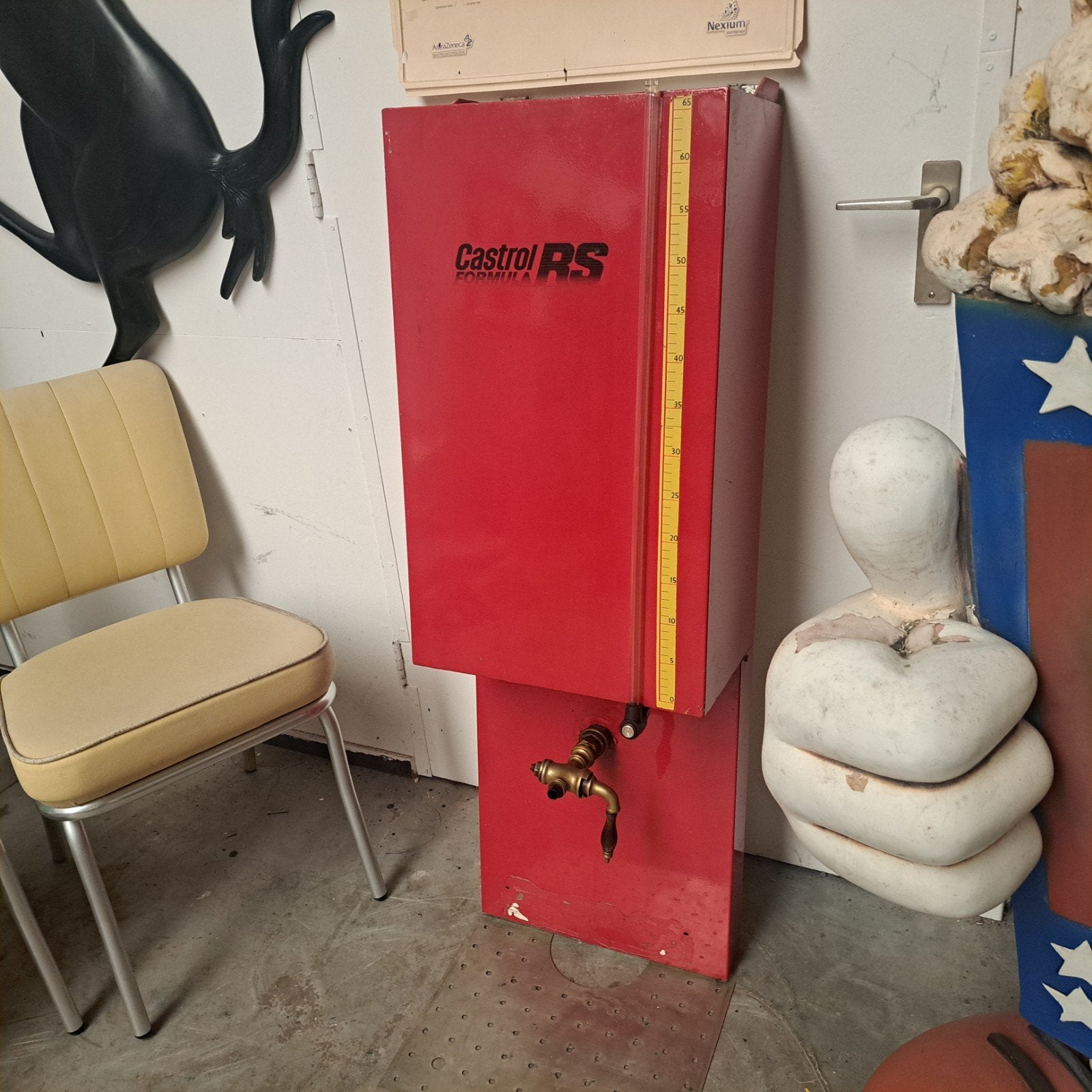Olieautomaat Castrol RS, Ophalen, Gebruikt