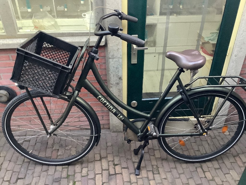 Hoge  Cortina u4 transport omafiets 28 inch, Ophalen, Terugtraprem, Cortina U4 transportfiets, Versnellingen