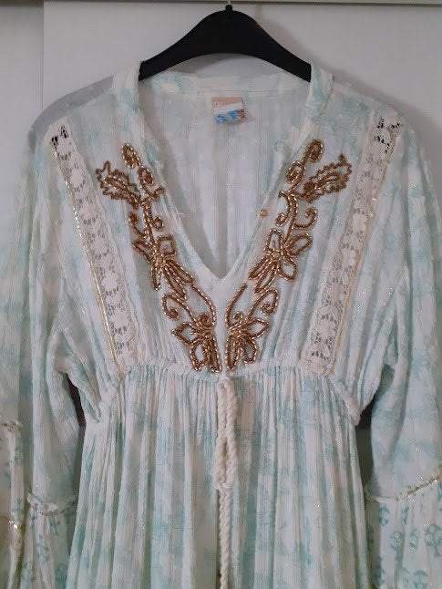 Boho jurkje maat S, Kleding | Dames, Jurken, Ophalen, Overige kleuren, Nieuw, Onbekend