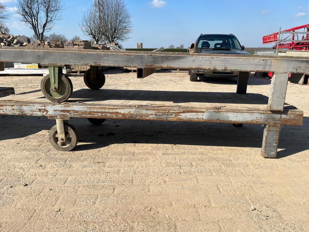 Transportkarren 1x2,5 mtr 43 cm hoog, Ophalen