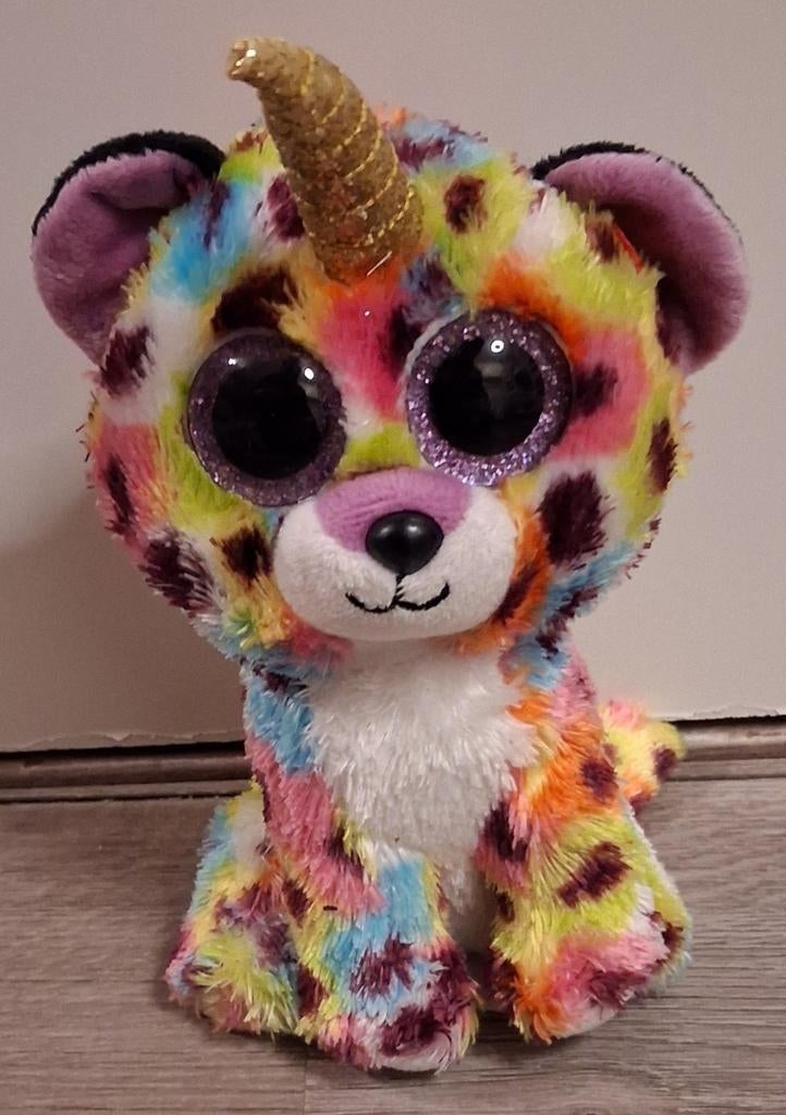 Ty beanie boo panter Giselle 16 cm, Ophalen of Verzenden, Zo goed als nieuw, Overige typen