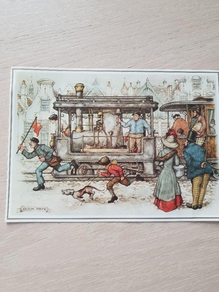 anton piek, Antiek en Kunst, Ophalen of Verzenden, Kaart