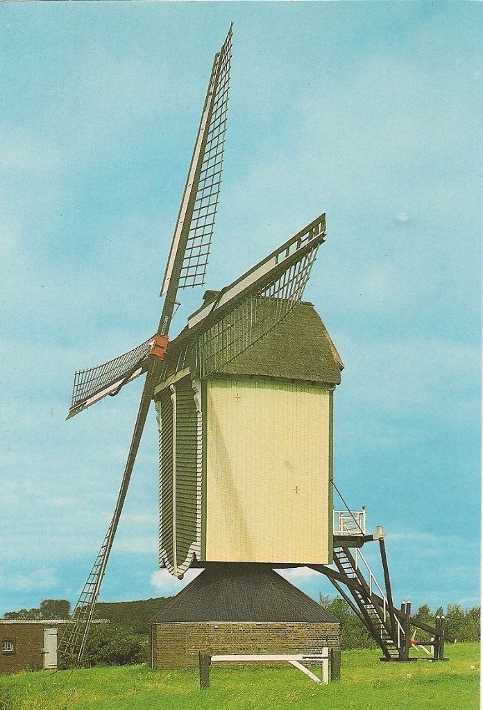 Ansichtkaart Batenburg Holland - Gesloten standerdmolen, Verzamelen, Ansichtkaarten | Nederland, Ongelopen, Gelderland, 1960 tot 1980