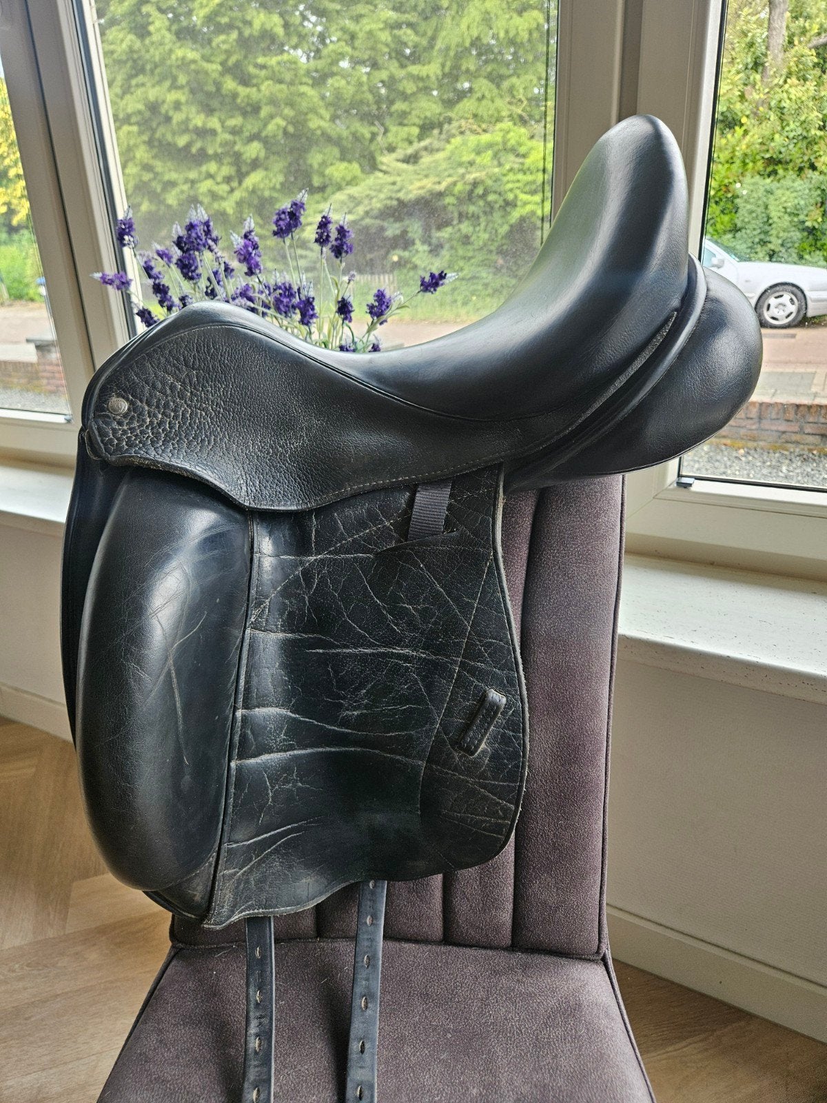 Custom Icon Flight dressuurzadel 17,5 inch, Dieren en Toebehoren, Ophalen of Verzenden, Dressuur