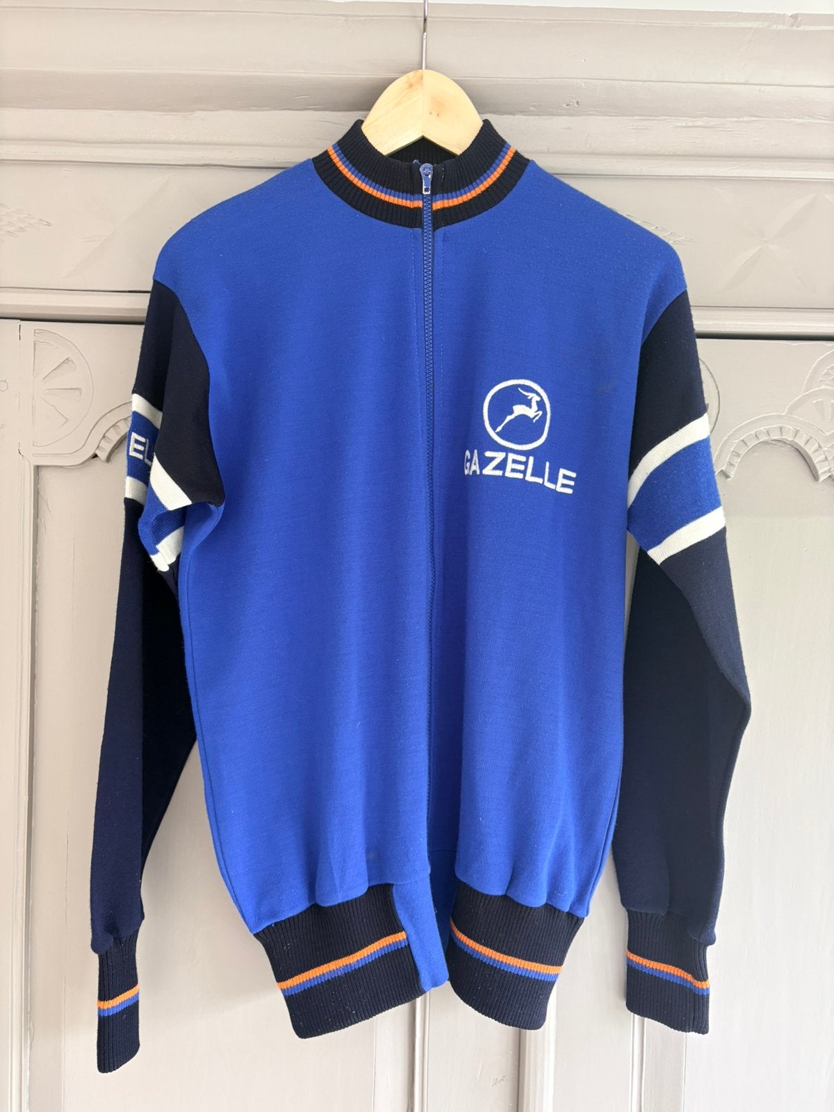 Retro fietsjas Marinowol, Ophalen of Verzenden, Bovenkleding