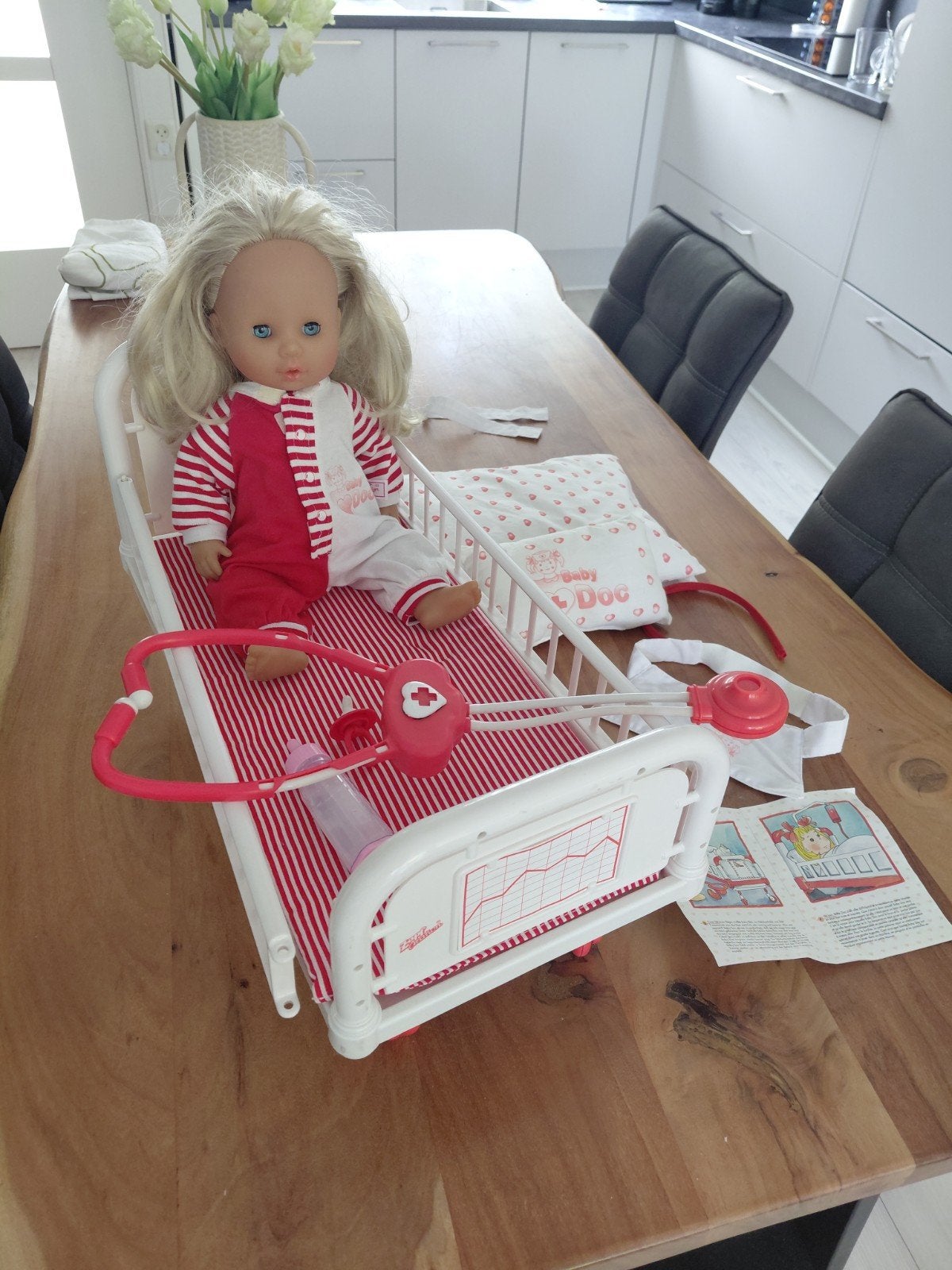 Baby Doc'  Zapf creation doktersset. vintage jaren 90, Ophalen, Zo goed als nieuw, Babypop