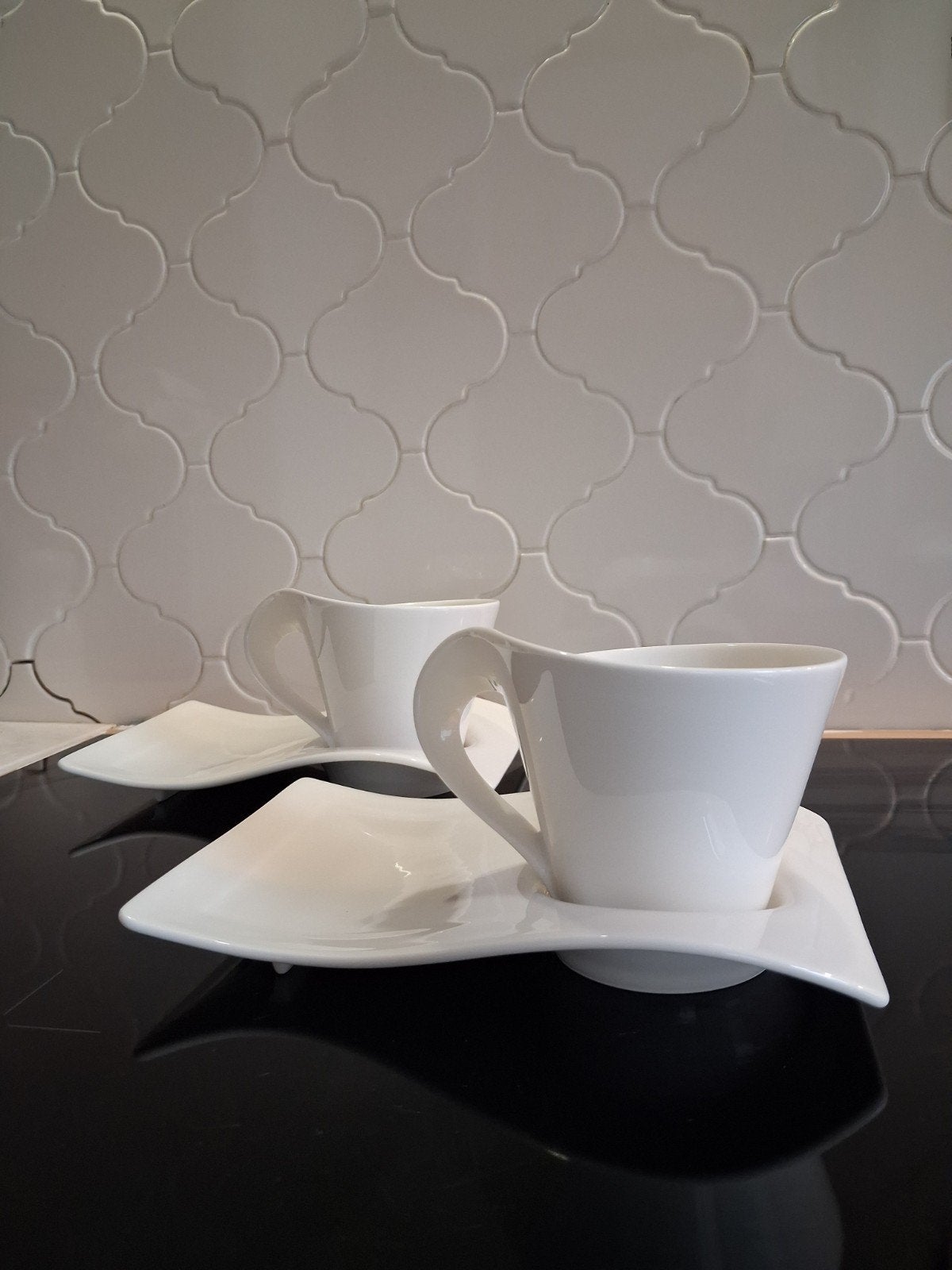Villeroy & Boch NewWave kop en schotel set (2 stuks), Villeroy & Boch, Ophalen of Verzenden, Zo goed als nieuw, Modern