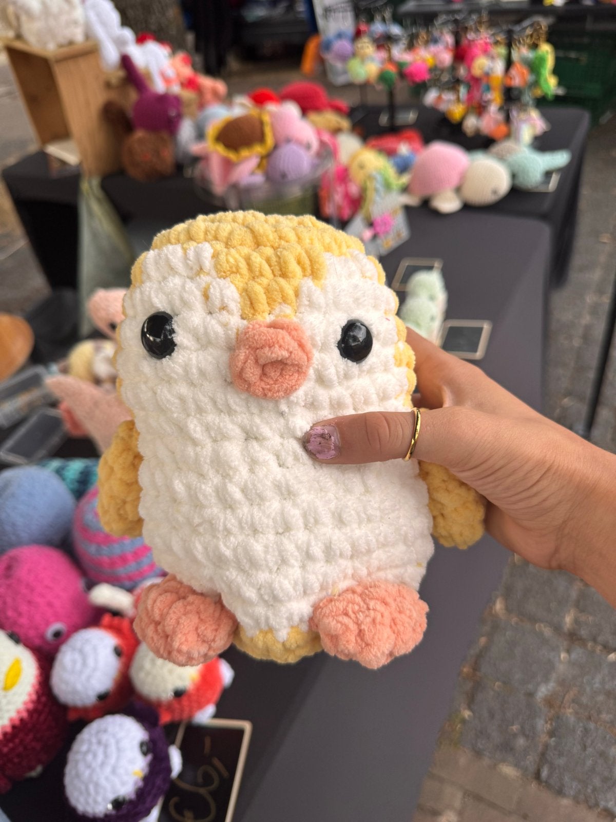 Schattige gele pinguïn knuffel - kraam - verjaardag - cadeau, Pinguïn, Overige merken, Nieuw, Ophalen of Verzenden