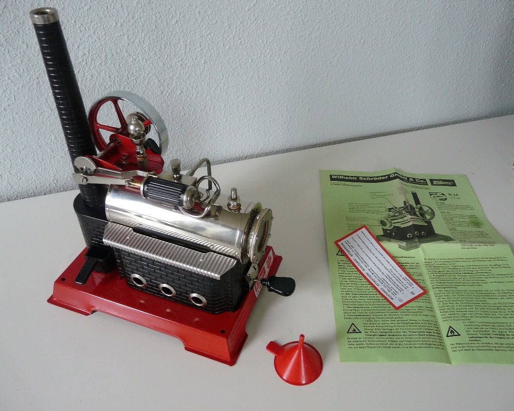 Wilesco D14 stoommachine, Hobby en Vrije tijd, Modelbouw | Overige, Ophalen of Verzenden, Zo goed als nieuw, Groter dan 1:32
