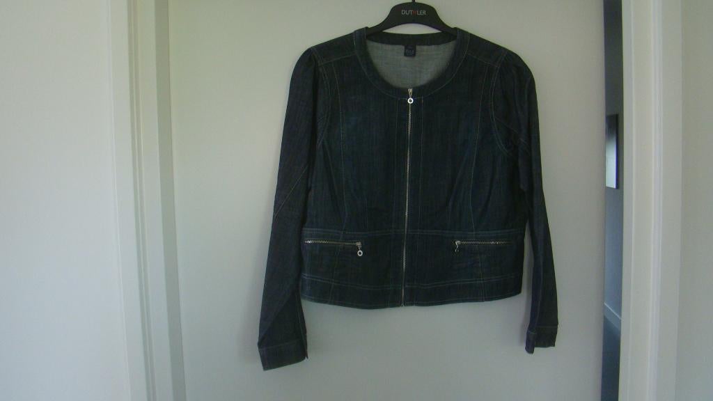 Donkerblauw nieuw spijkerjasje xl, Ophalen of Verzenden, Nieuw, Maat 42/44 (L), Blauw