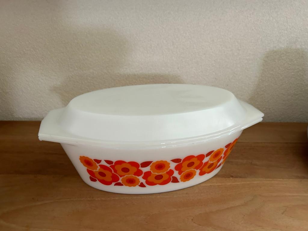 Acropal grote ovale retro dekschaal model Lotus, Verzamelen, Retro, Ophalen of Verzenden, Huis en Inrichting