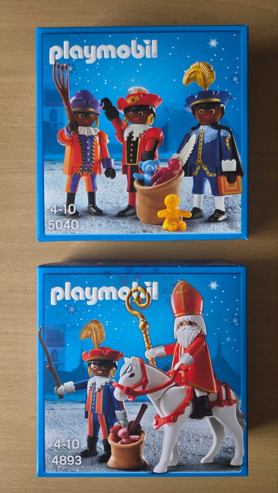 Playmobil 5040 4893 sinterklaas met zwarte pieten nieuw, Ophalen of Verzenden, Nieuw, Complete set