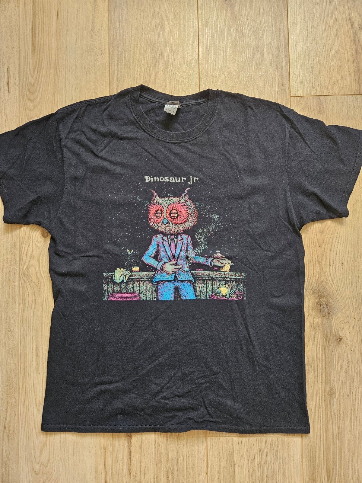 Dinosaur Jr. T-shirt, Maat 52/54 (L), Zwart, Ophalen of Verzenden, Gedragen