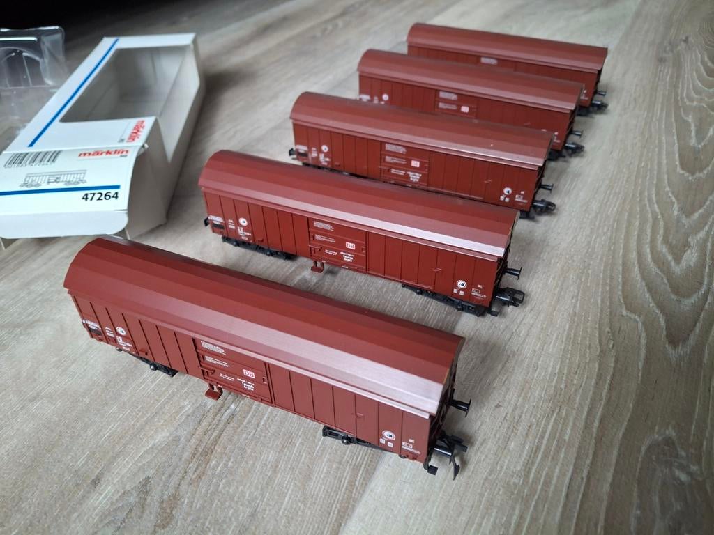 Marklïn HO 47264 schuifwand wagons DB, Hobby en Vrije tijd, Modeltreinen | H0, Wisselstroom, Wagon, Ophalen of Verzenden, Zo goed als nieuw