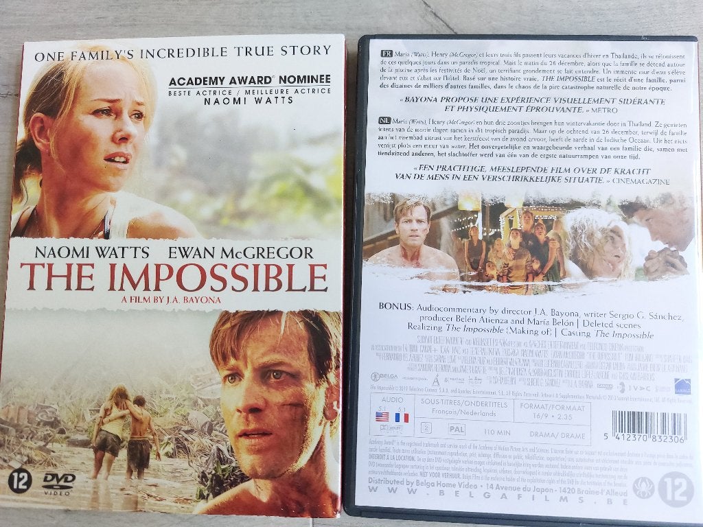 DVD The Impossible (2012) met sleeve, Ophalen, Engels, Nederlands, Zo goed als nieuw