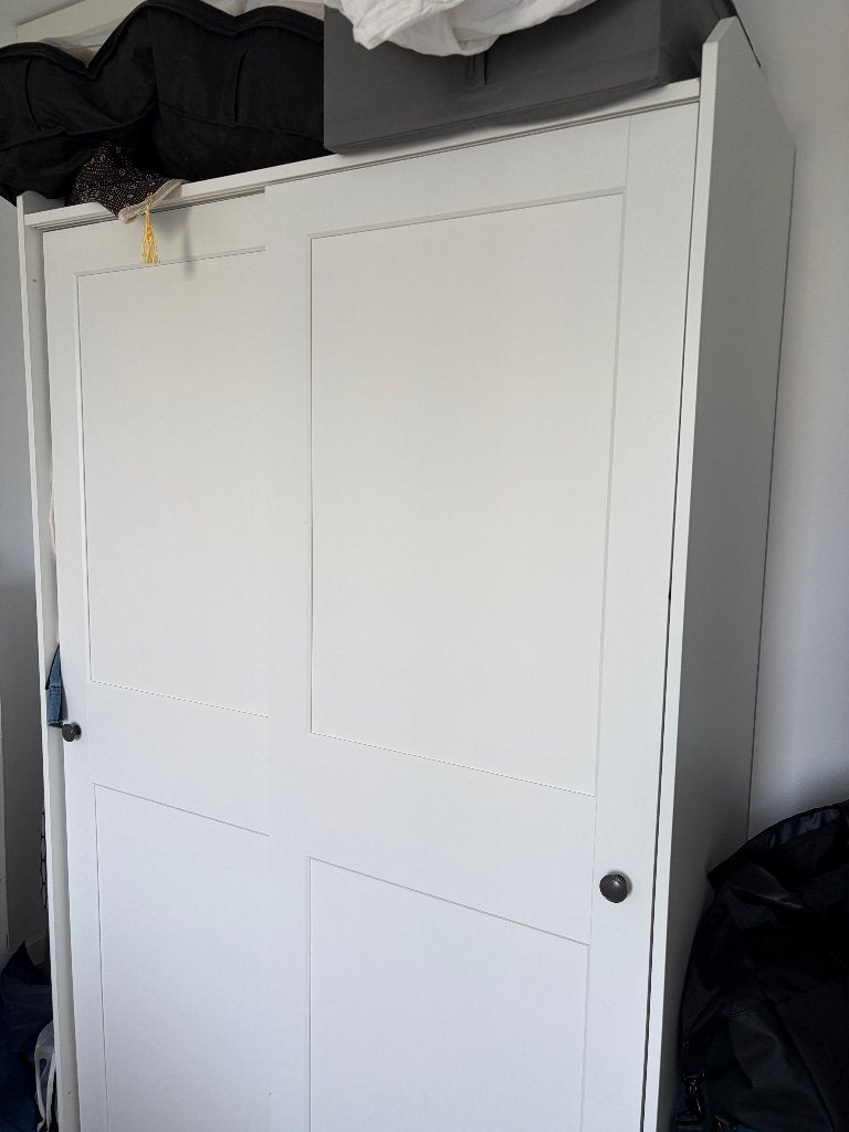 IKEA Hauga kledingkast wit, Huis en Inrichting, Ophalen, Gebruikt, 50 tot 100 cm, 150 tot 200 cm