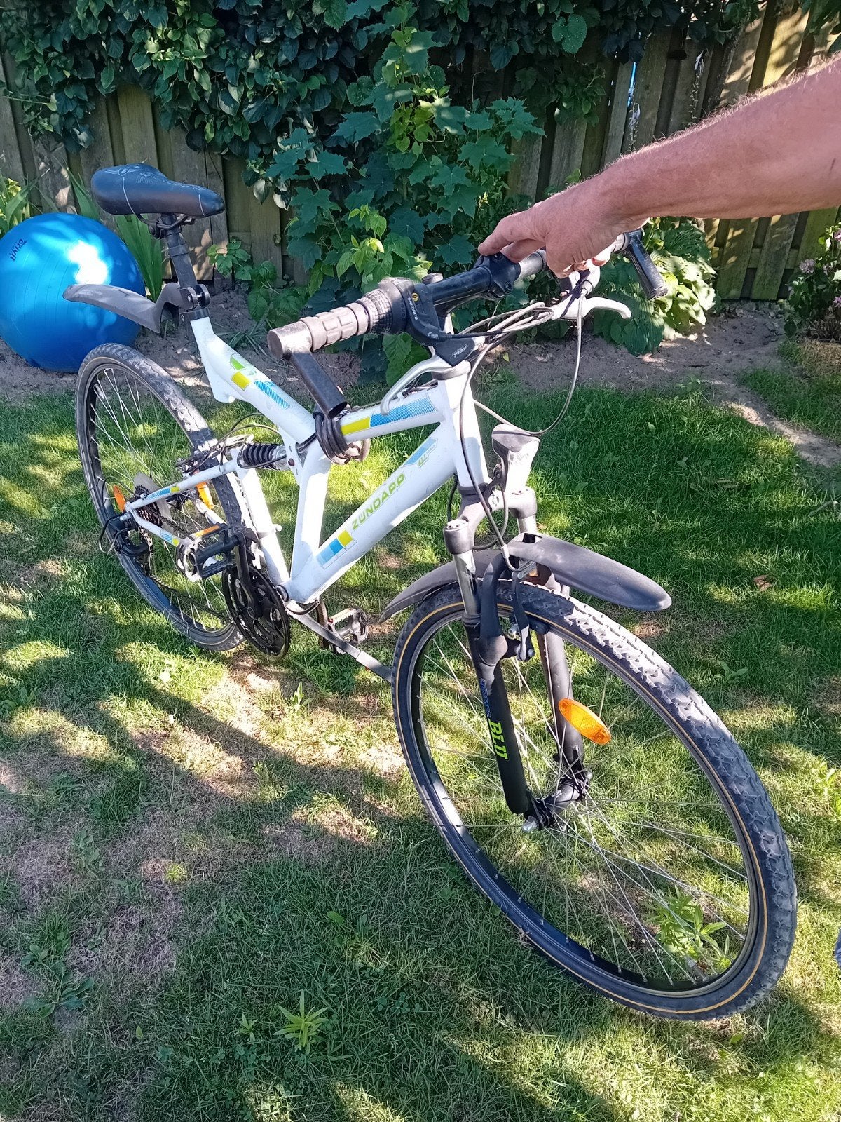 Zundapp mountainbike, wit, full suspension, Fietsen en Brommers, Fietsen | Mountainbikes en ATB, Ophalen of Verzenden