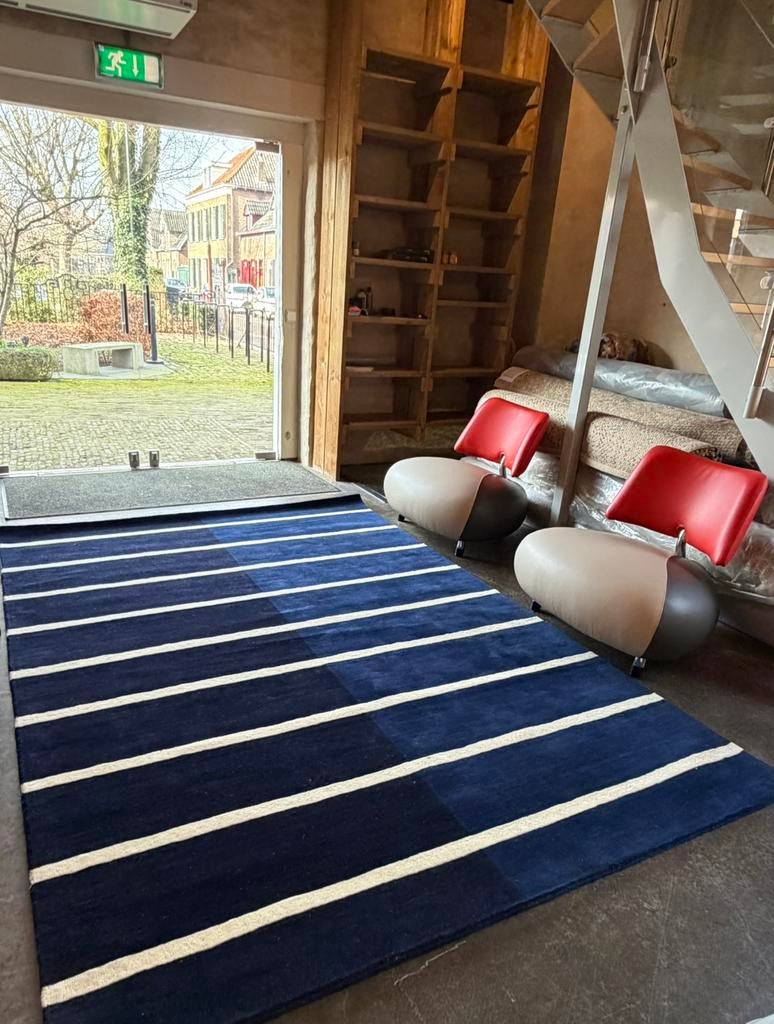 Brink en Campman Marimekko  tapijt Deep Blue 170 x 240 NIEUW, Ophalen, 150 tot 200 cm, Rechthoekig, Nieuw