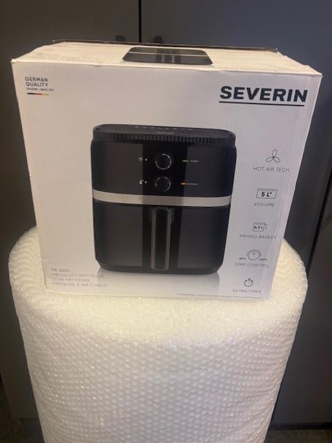 Severin FR 2452 - Heteluchtfriteuse - Friteuse 5l - zwart, 4 liter of meer, Ophalen of Verzenden, Zo goed als nieuw